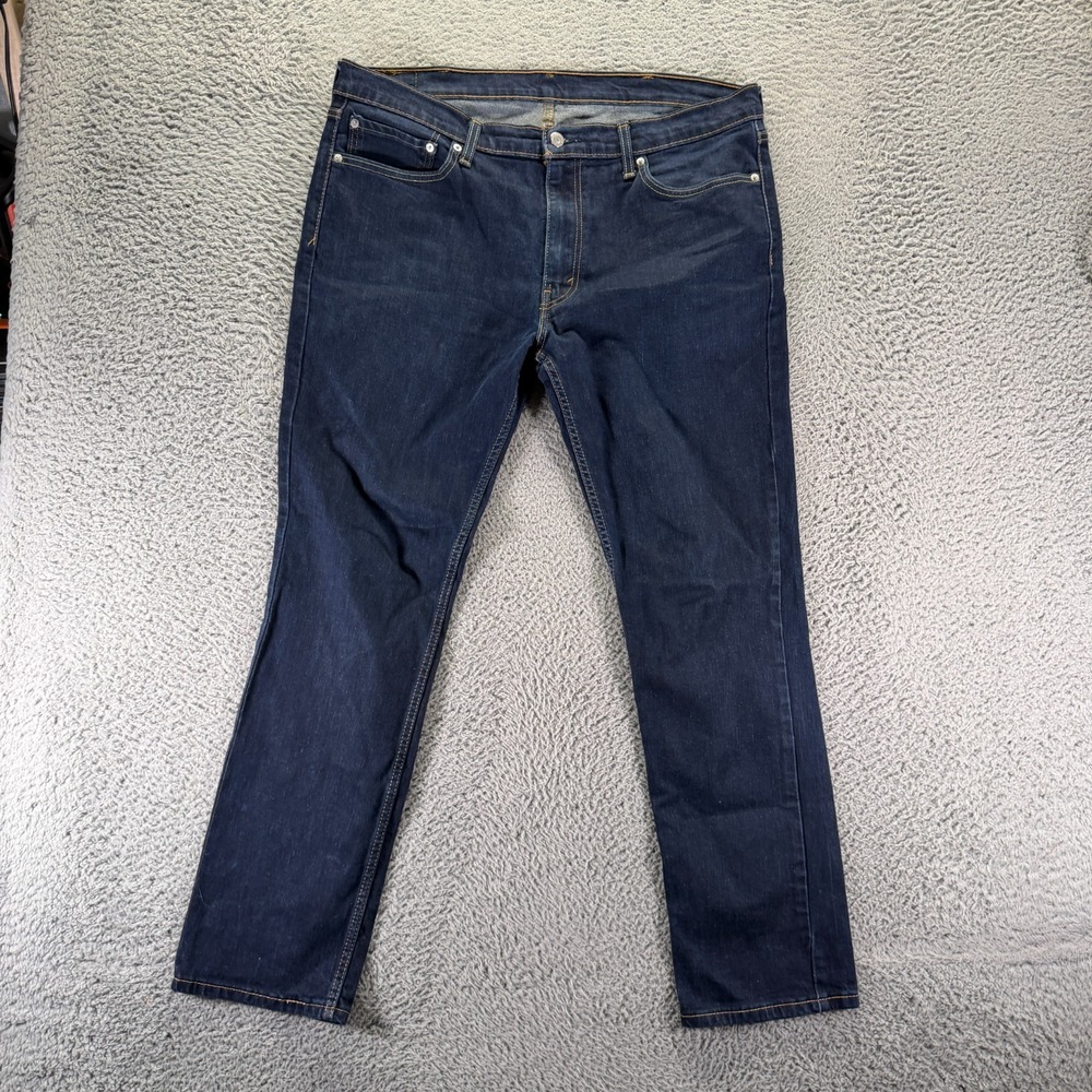 Levi's 511 Jeans Mens 38x32 Blue Cotton Denim Straight Workwear Travel Stretch